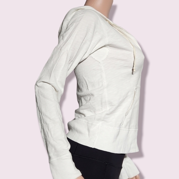 J. Crew Women’s French Terry Distressed Hoodie, Size XS - Picture 6 of 9